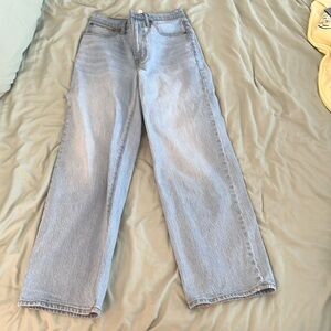 MADEWELL CROPPED WIDE LEG JEANS